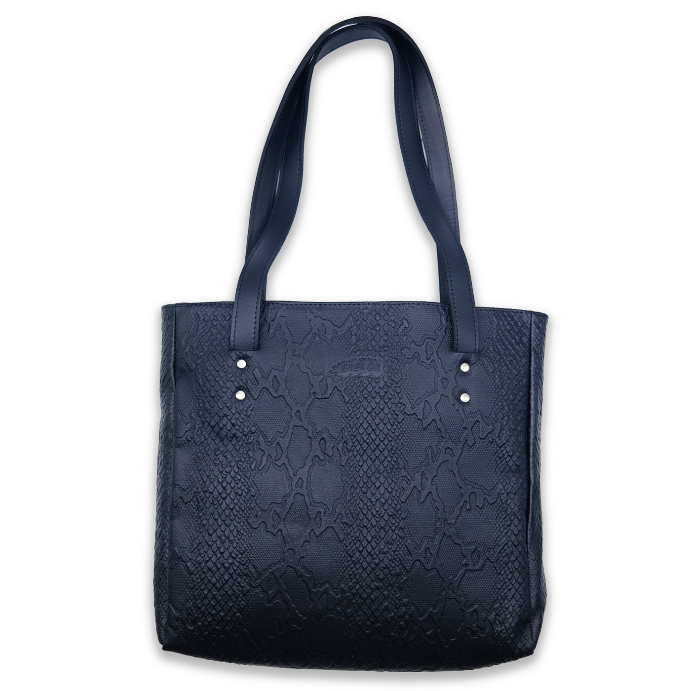 Alligator Skin Leather Shoulder Bag with Zebra Print Liner
