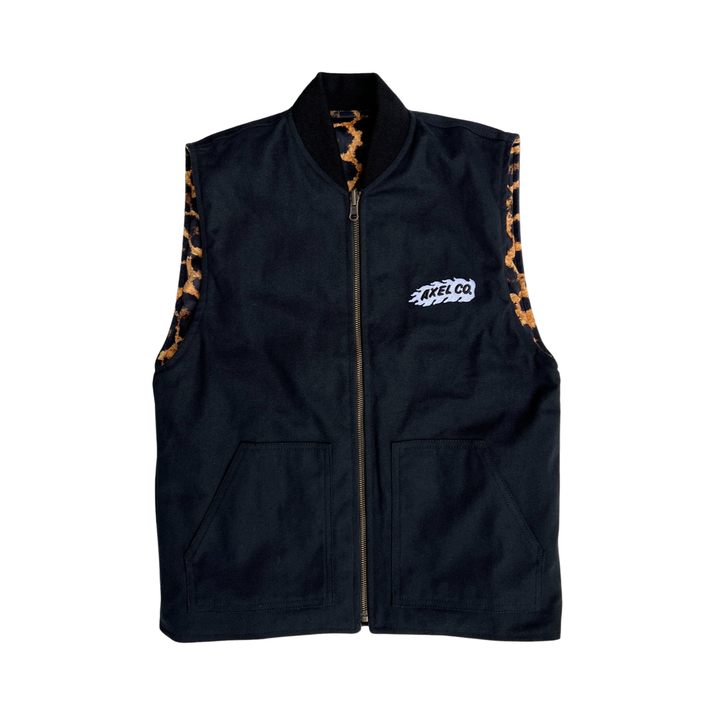 Leopard Motorcycle Vest